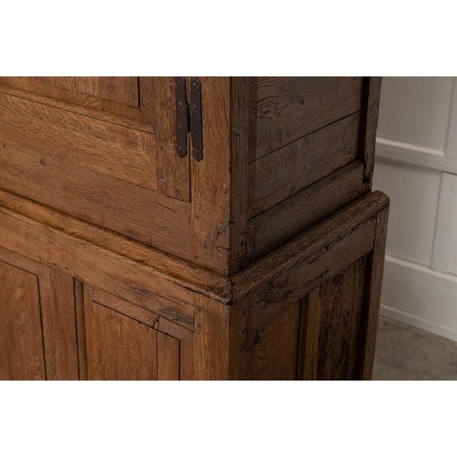 18th Century English Stripped Oak Livery Cupboard, 1780 For Sale - Image 15 of 18