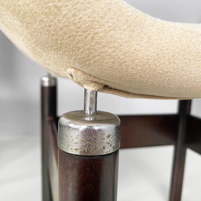 Italian Modern Wood and Metal Chairs by Vittorio Introini for Saporiti, 1960s, Set of 6 For Sale - Image 12 of 15