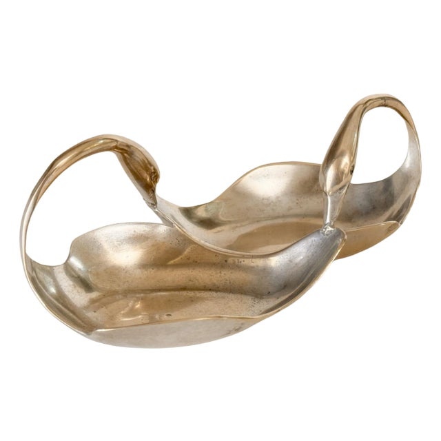 Italian Vide Poche Soap Holder in Silvered Metal, 1970s For Sale