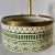 Small Green Sink for Bathroom, Rustic Ceramic Basin, Round Washbasin With Brass Drain For Sale - Image 6 of 8