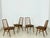 Brown Vintage Hellerau Chairs, 1960s, Set of 4 For Sale - Image 8 of 13