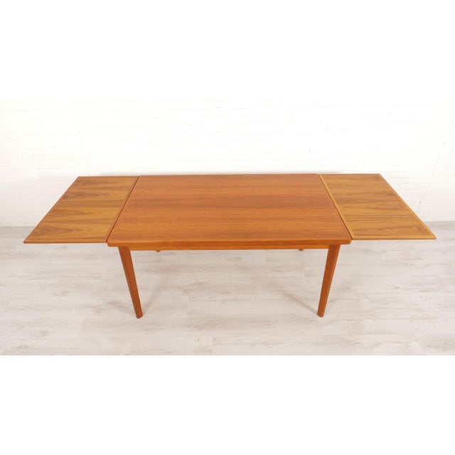 Vintage Extendable Teak Dining Table For Sale - Image 12 of 18