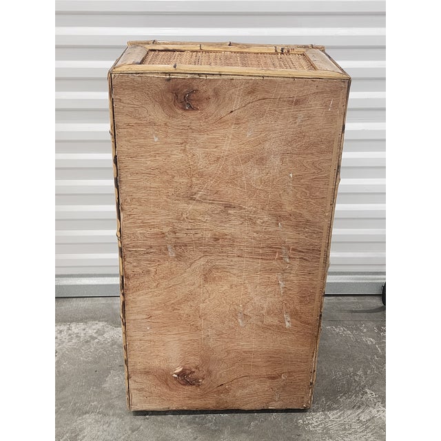 Mid Century Asian Bamboo & Rattan Trunk For Sale - Image 16 of 16