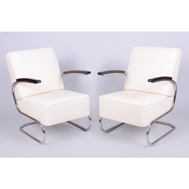 Bauhaus Armchairs by W. Gispen for Mücke-Melder, Czech Republic, 1930s, Set of 2 For Sale - Image 13 of 13