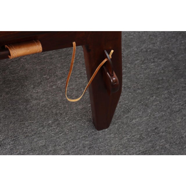 Brazilian Modern Kilin Lounge Chairs in Leather & Jacaranda by Sergio Rodrigues For Sale - Image 14 of 18