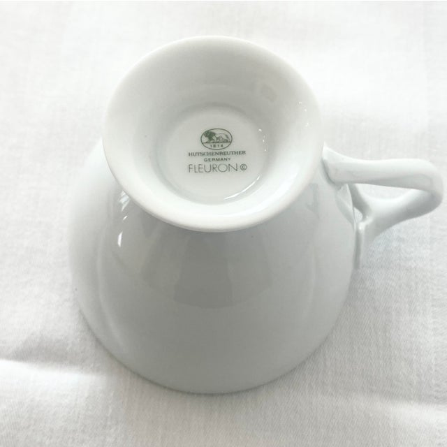 Late 20th Century Fleuron Chloe’ Paris White by China 5 Piece Place Setting Mint Condition For Sale - Image 16 of 17