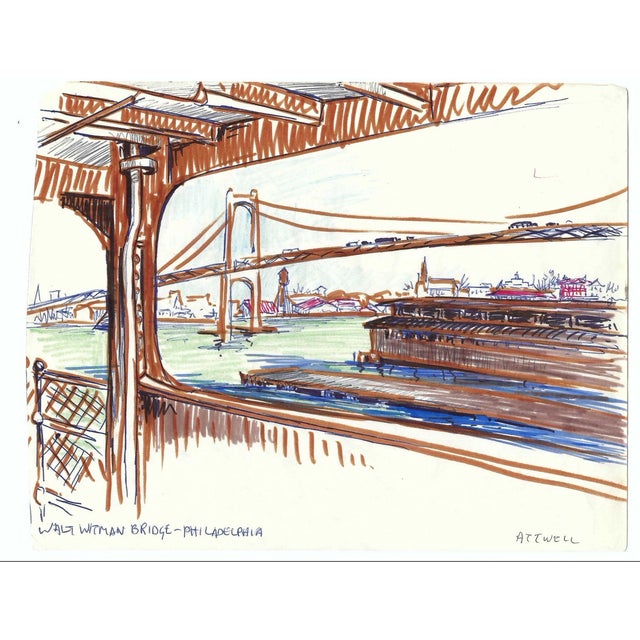 Painting by English artist Ivy Attwell (1895-1985). Attwell traveled extensively all over the world and recorded her...