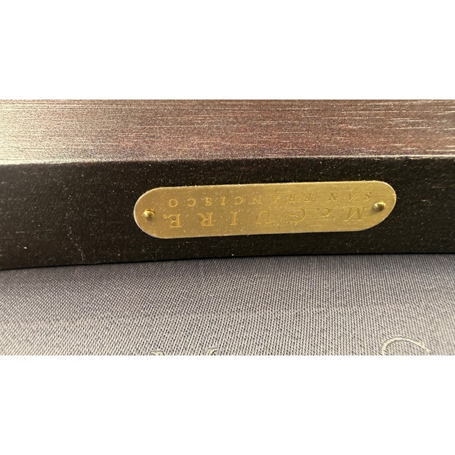 Late 20th Century Pair of McGuire San Francisco Asian Modern Faux Bamboo Lounge Chairs For Sale - Image 13 of 13