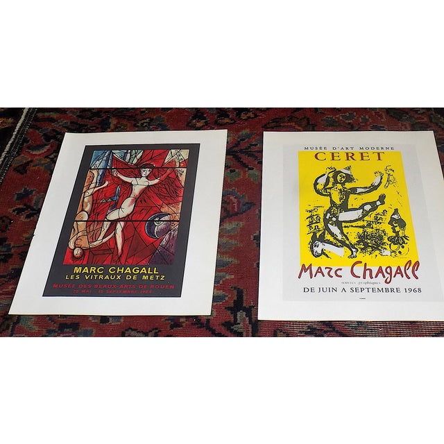 This set of nine (9) vintage mid 20th century iconic modernist images was created by the world famous artist Marc Chagall...