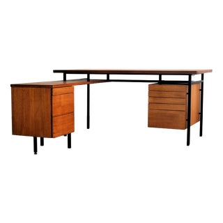 Vintage Teak Executive Desk from Knoll, 1960s For Sale