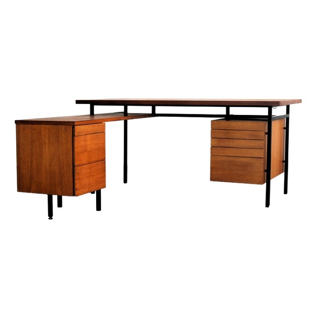 Vintage Teak Executive Desk from Knoll, 1960s For Sale