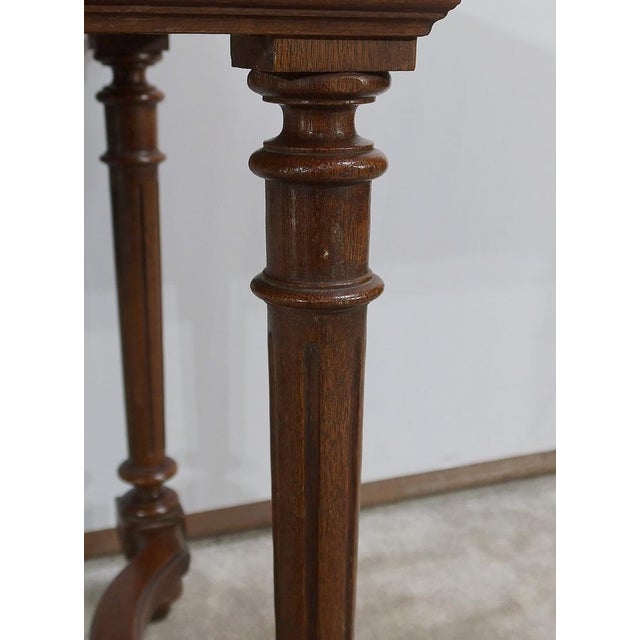 Small Oak Office Table, 1920 For Sale - Image 14 of 18