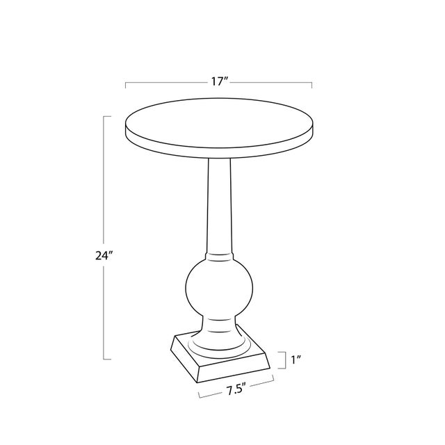 2020s Stowe Acrylic Accent Table, Clear For Sale - Image 5 of 6