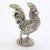 1970s Vintage Italian Handmade Genuine Silver Cockerel Roaster Figurine Miniature For Sale - Image 5 of 9
