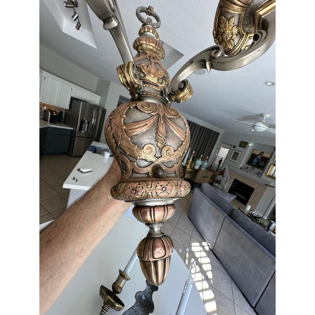 Metal Pair Caldwell 2-Arm Bronze and Silver Wall Sconce For Sale - Image 7 of 15
