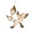 Dune 6 Cluster Chandelier with Metallic Tone Shades from Moss Objects For Sale - Image 4 of 8