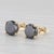 Contemporary New 2.67ctw Black Diamond Stud Earrings 14k Yellow Gold Round Solitaires For Sale - Image 3 of 6