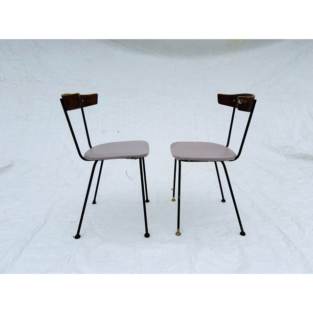 1970s Midcentury Paul McCobb Style Dining Chairs (Need Restoration) For Sale - Image 5 of 7
