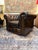 Animal Skin Vintage Chesterfield Club Chair in Brown Leather For Sale - Image 7 of 7