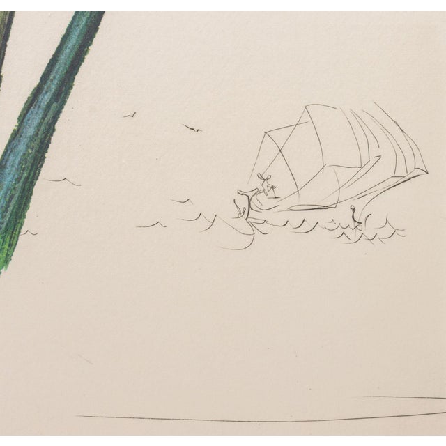 Paper Salvador Dali "Gladiolus (Ears)" Etchings, 1972 For Sale - Image 7 of 12