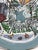 American 1995 Signed Hummel Hand-Painted Winter Village Folk Art Lazy Susan For Sale - Image 3 of 12