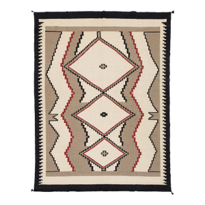 Modern Navajo-Style Wool Area Rug – Geometric Ganado & Klagetoh Inspired Design