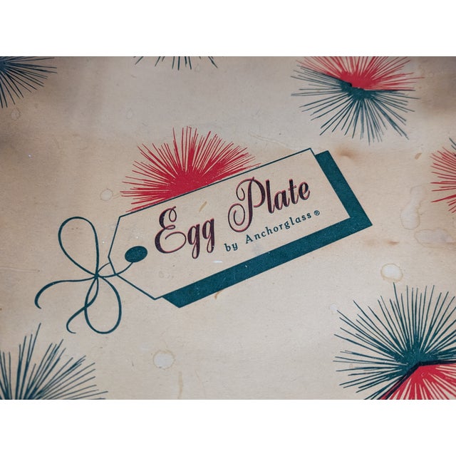 Anchor Hocking Milk Glass Deviled Egg Plate in Original Box 1950's 10" For Sale In New York - Image 6 of 6