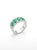 Metal Natural 18k Gold Emerald Halo Ring With 1.06ct Diamonds, New For Sale - Image 7 of 8