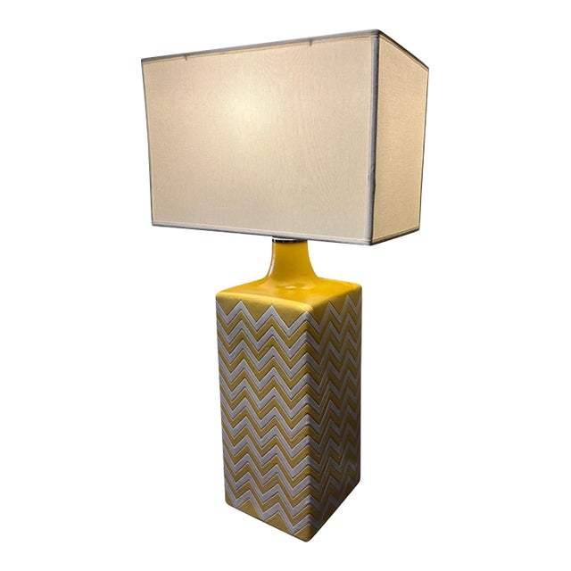 Herringbone Table Lamp For Sale