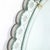 Silver Mid-Century Modernist Scallop Design Reverse-Etched & Beveled Mirror For Sale - Image 8 of 12