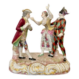 Antique French Victorian Porcelain Figurine by Eugene Clauss For Sale