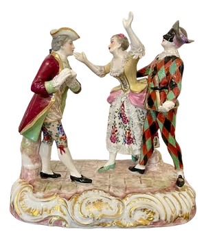 Antique French Victorian Porcelain Figurine by Eugene Clauss