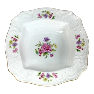 1950s Rosenthal Continental Square Vegetable Bowl Pattern 3677