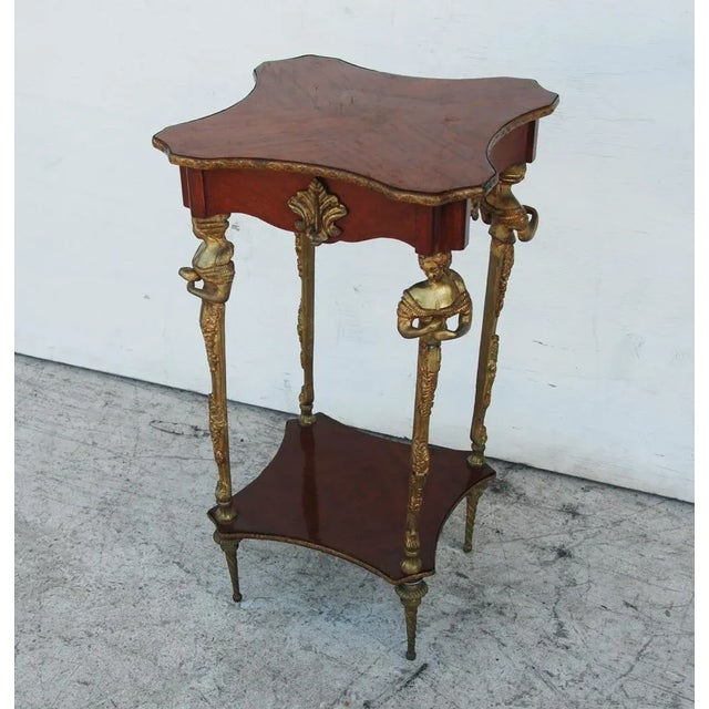 Traditional Empire Gilt Mounted Bronze Table For Sale - Image 3 of 9