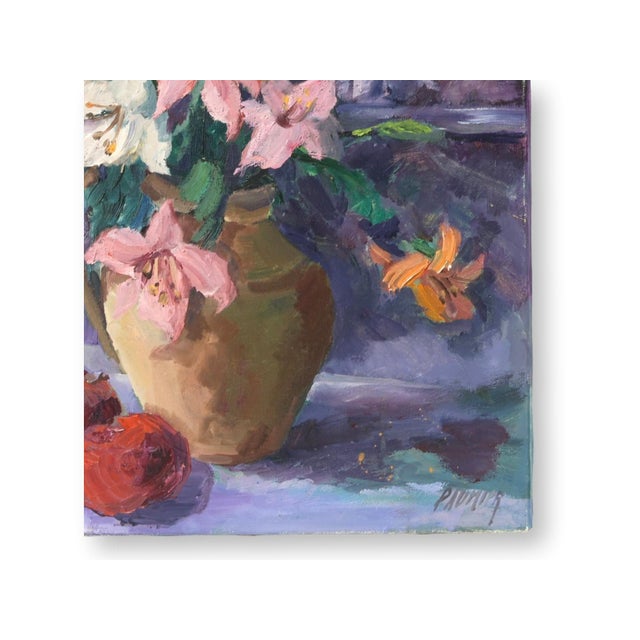 Original work by French artist Liliane Paumier (born 1947), a recognized Normandy painter whose landscapes, coastal...