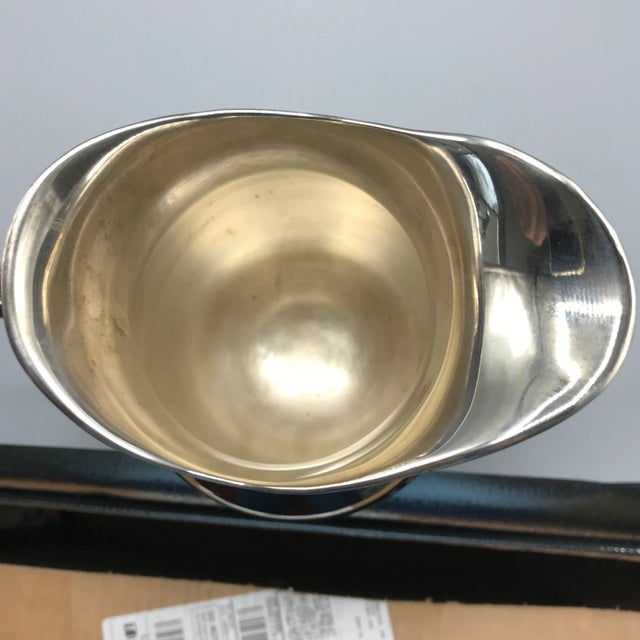 1960s Georgian Style Silver Plated Water Pitcher With Ring Design For Sale - Image 5 of 13