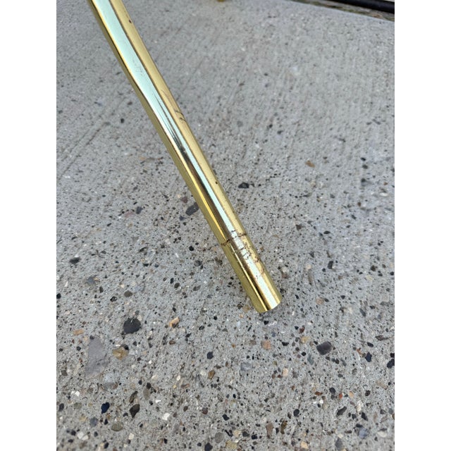 Brass Mid 20th Century Vintage Mid Century Modern Brass Coat Rack For Sale - Image 8 of 11