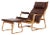 Set of Lounge Chair with Stool by Ditte & Adrian Heath for France & Søn / France & Daverkosen For Sale