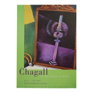 1997 Finnish Exhibition Poster - Chagall Ja Venäjän Vuodet ("Chagall and the Russian Years") For Sale