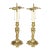 19th Century Pair Gilt Bronze Electrified Candlesticks For Sale