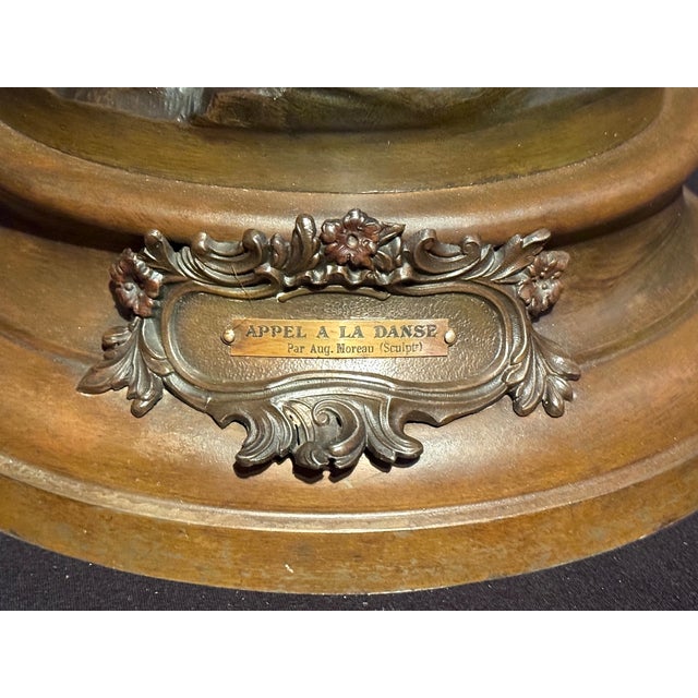 Auguste Moreau 19th C Auguste Moreau Art Nouveau Metal Sculpture For Sale - Image 4 of 18