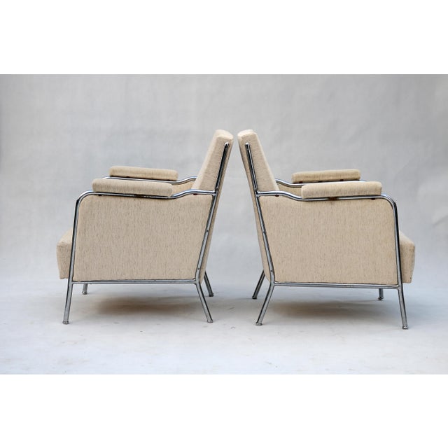Modern Set of Mid-Century Armchairs attributed to Joszef Peresztegi, 1958 For Sale - Image 3 of 8
