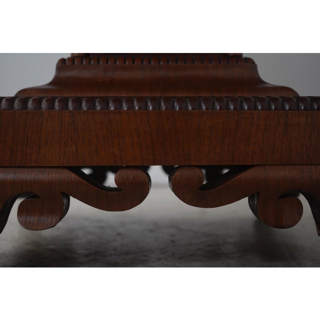 Empire Style Octagonal Walnut Center Table For Sale - Image 9 of 14