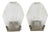 Art Deco French Sconces in Metal and Art Glass, 1940s, Set of 2 For Sale