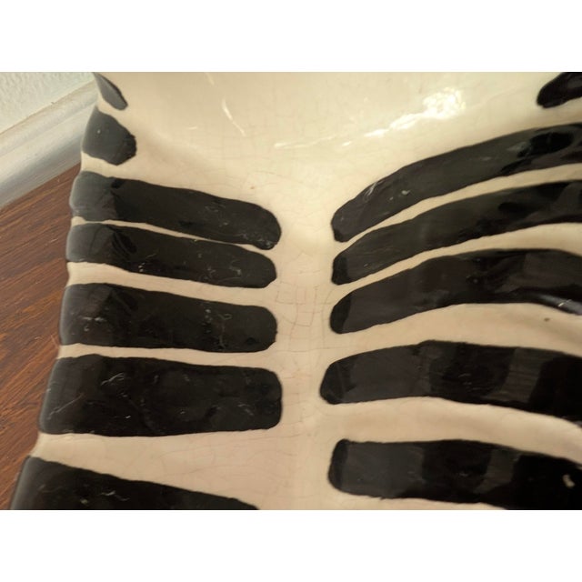 Hollywood Regency Vintage Pina Black & White Zebra Sculpture For Sale - Image 3 of 13