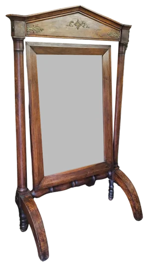 Large French Cheval Mirror, 1820