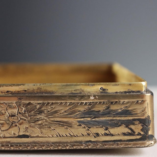 Silver and Glass Stone Box For Sale - Image 10 of 12