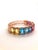 Pink "Bochic ‘Capri’ Vintage Natural Amethyst & Blue Topaz Bangle In 18K Gold & Silve" For Sale - Image 8 of 15