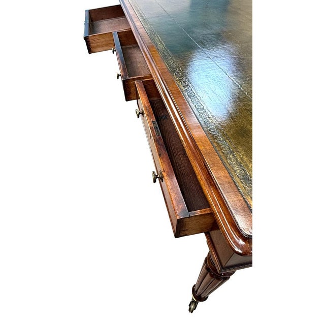 Large Regency Mahogany Partners Writing Table, 1825 For Sale - Image 12 of 18