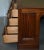 Wood Late 19th Century Rare Victorian Four Sided Quad Pedestal Desk in Flamed Mahogany Green Leather For Sale - Image 7 of 11
